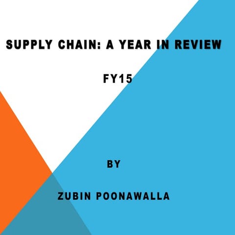 Supply chain   A Year in Review FY15