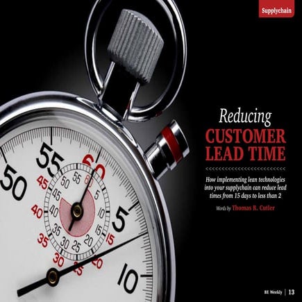 Reducing Customer Lead Time