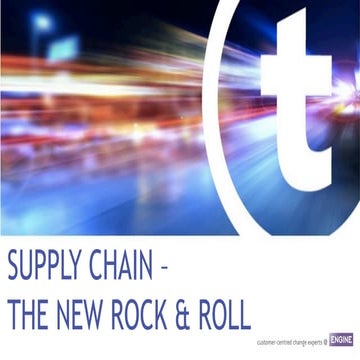 Supply chain   the new rock and roll for cilt conference 2014