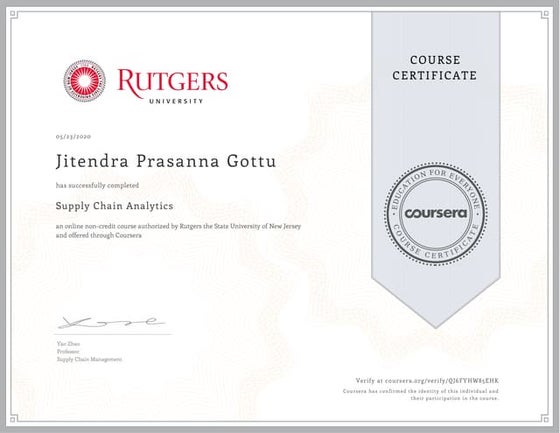 Supply chain analytics
