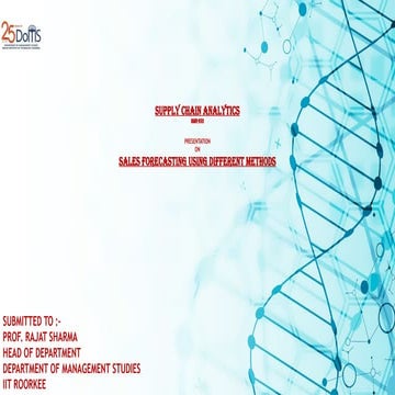 SUPPLY CHAIN ANALYTICS AND SC OPTIMIZATION