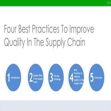 Supply Chain Best Practices 