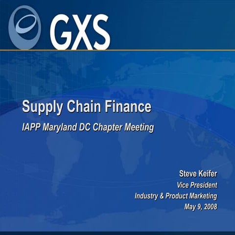 Introduction to Supply Chain Finance
