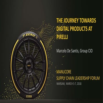 THE JOURNEY TOWARDS DIGITAL PRODUCTS AT PIRELLI