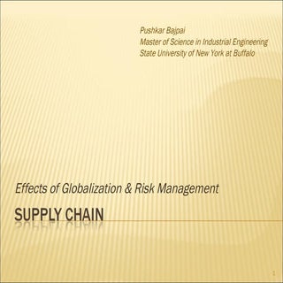 Supply Chain Globalization