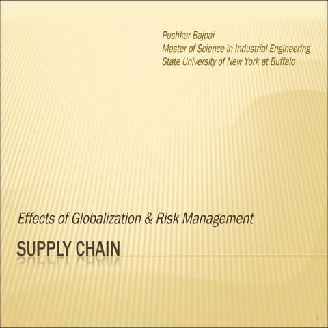 Supply Chain Globalization