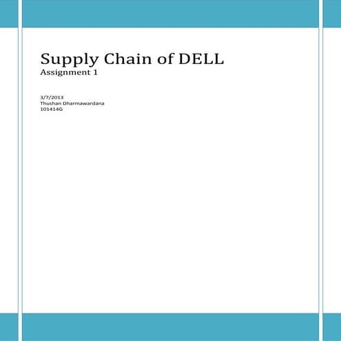 Supply chain of DELL
