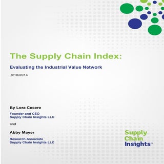 The Supply Chain Index: Evaluating ...