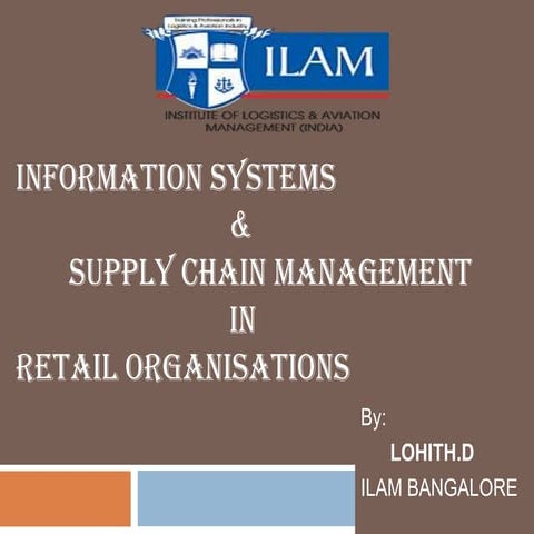 Supply Chain  in Retail management