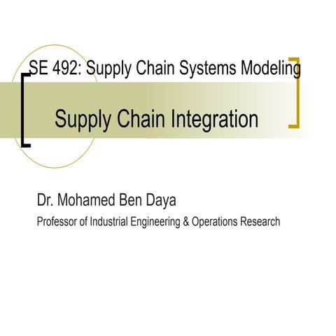 Supply Chain Integration