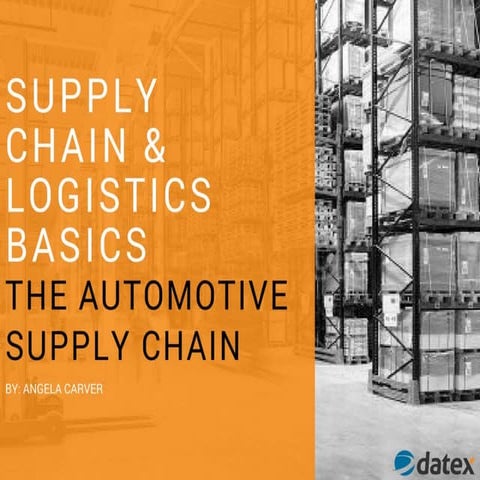 Supply Chain & Logistics Basics:  The Automotive Supply Chain