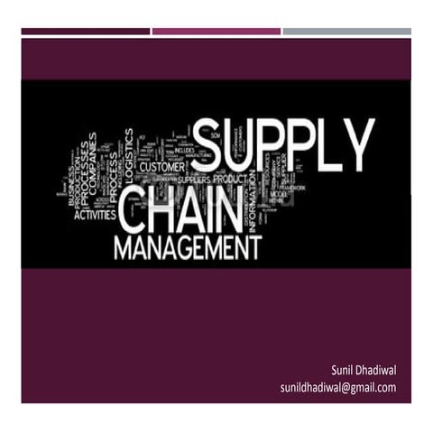 Supply chain management