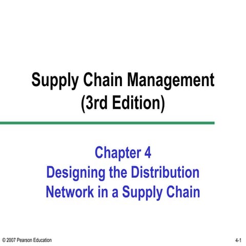 Supply chain management ch04 chopra