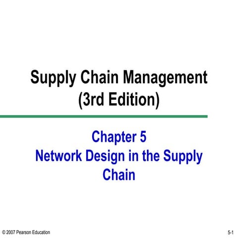Supply chain management ch05 chopra