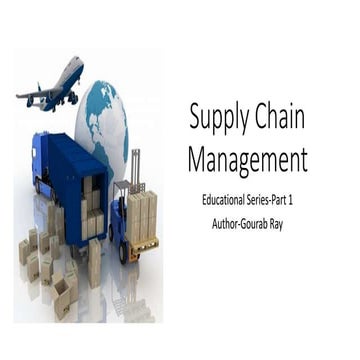 Supply chain management-Introduction-Part 1