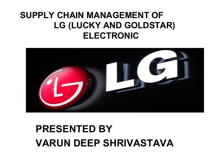 Supply chain management of lg electronic