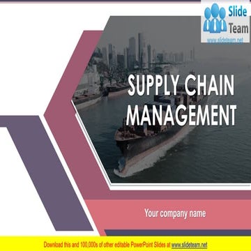 Supply Chain Management PowerPoint Presentation Slides