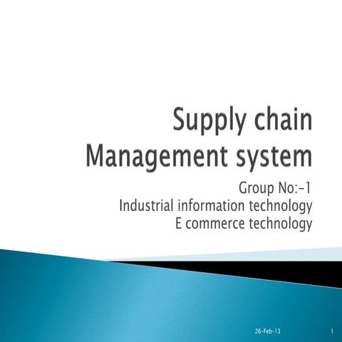Supply chain management system