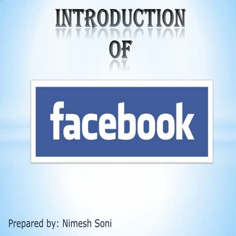 introduction of facebook