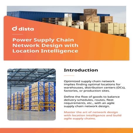 Supply Chain Network Optimization Data Sheet