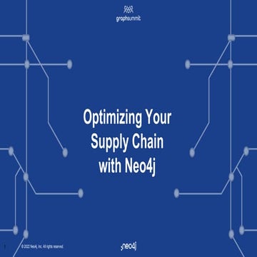 Optimizing Your Supply Chain with Neo4j