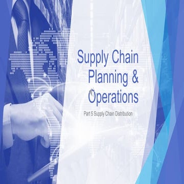 Role of Distribution in supply chain | PPT