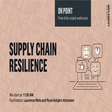 Supply chain resilience | PDF