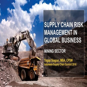 Supply chain risk management | PPTX