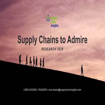 Summary of the Supply Chains to Admire Analysis