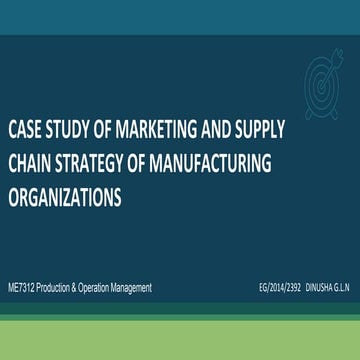 Supply chain strategy and marketing strategy