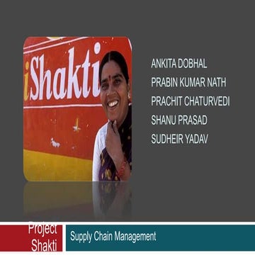 Supply chain study of project shakti(Hindustan Unilever))