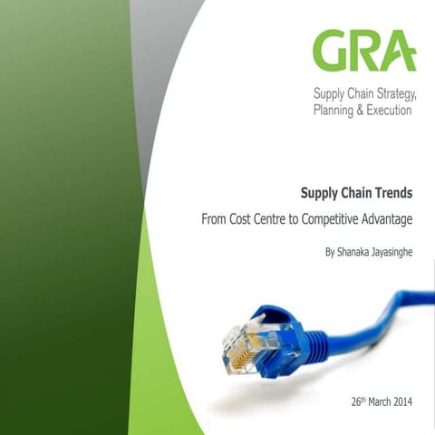 Trends in Supply Chain Management - Presentation by GRA Supply Chain Consultants