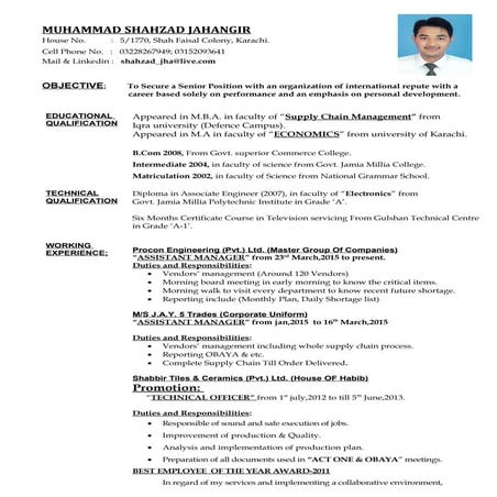 Assistant Manager at Procon Engineering 