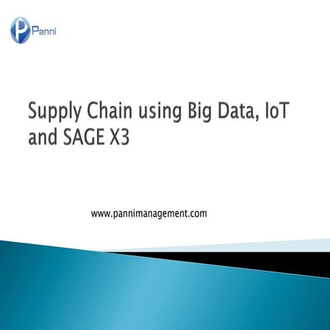 Supply chain using big data, IoT and Sage X3