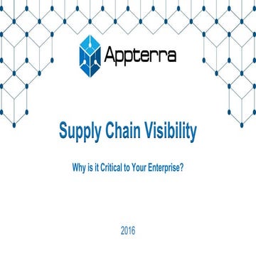 Supply Chain Visibility | PDF