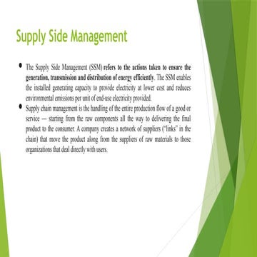 Supply Side Management, its components and challenges | PPTX
