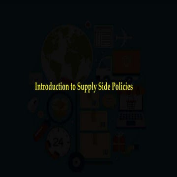 Supply-side Policy SFLS