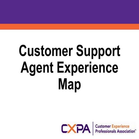 Support Agent Experience Map Template