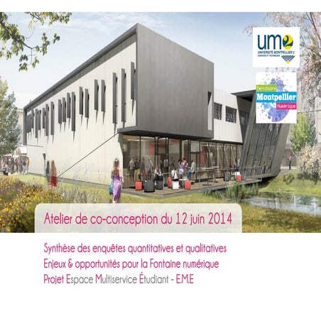 Support de présentation pour de l'atelier de co coception