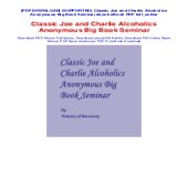 (SUPPORTED) Classic Joe and Charlie Alcoholics Anonymous Big Book