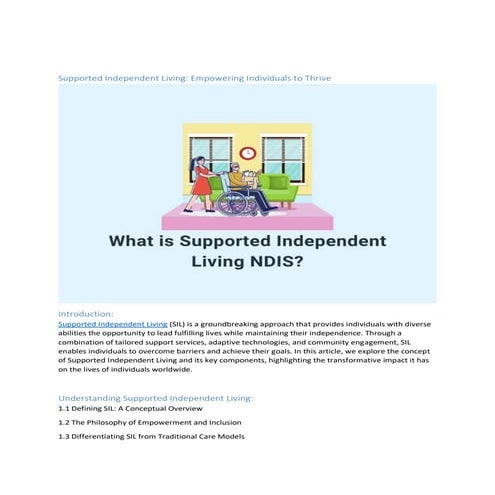 Independent Living Programs for Young Adults Empowering Transition to ...