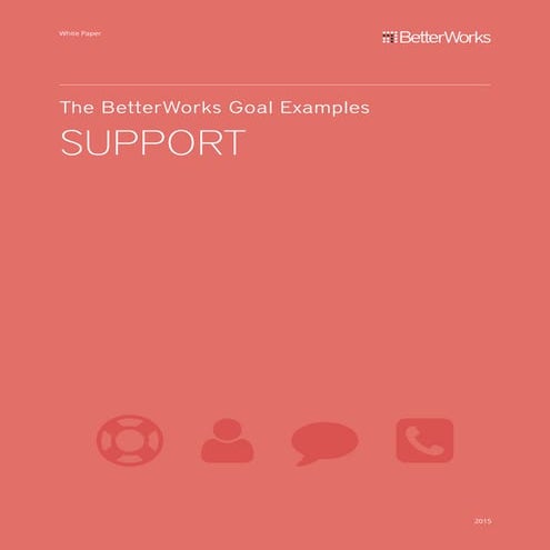 Goal Examples for Support Teams