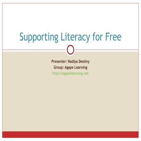 Supporting Literacy For Free