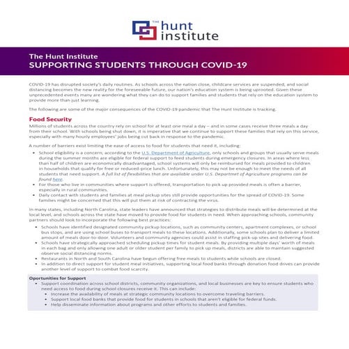 Supporting students through Covid-19