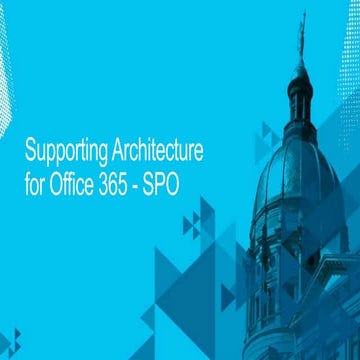 Supporting architecture for office 365 spo