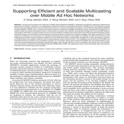 Supporting efficient and scalable multicasting