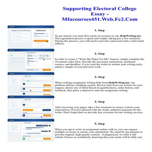 Supporting Electoral College Essay - Mfacourses451.Web.Fc2.Com