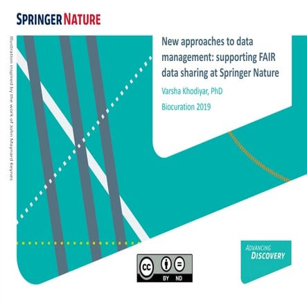 New approaches to data management: supporting FAIR data sharing at Springer N...