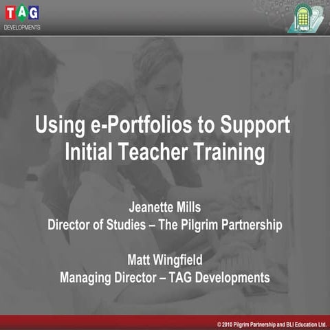 Supporting Initial Teacher Training with e-Portfolio