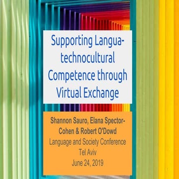 Supporting Langua-technocultural Competence through Virtual Exchange